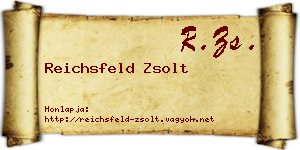 Reichsfeld Zsolt névjegykártya